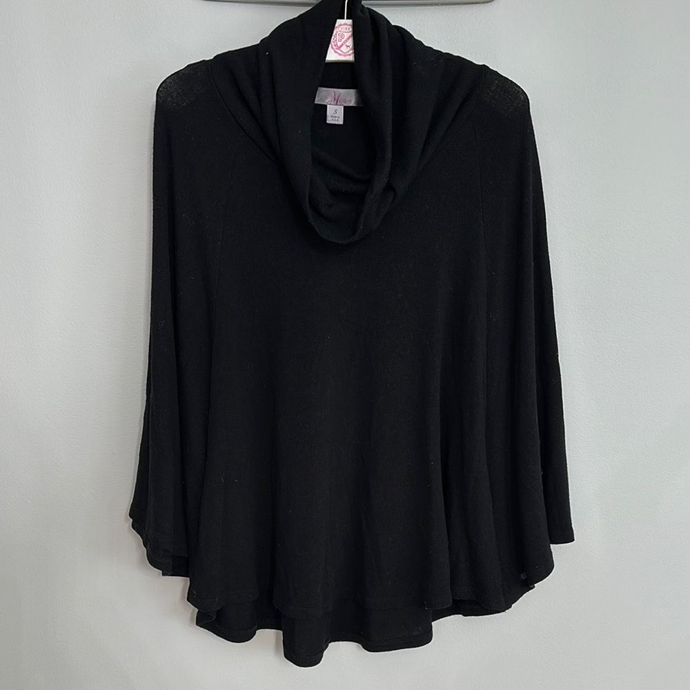 Francesca’s Black Cape Sweater